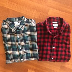 Old Navy - Men’s slim fit flannel shirts - size S